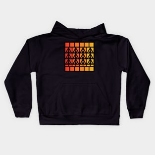 “Dimensional Energy” - V.4 Orange - (Geometric Art) (Dimensions) - Doc Labs Kids Hoodie